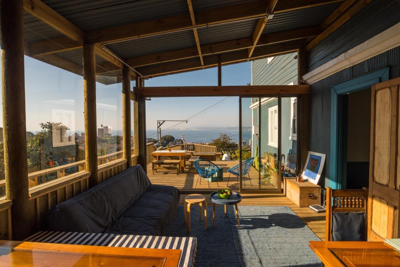 Hotel Faro Azul Valparaiso Cerro Alegre المظهر الخارجي الصورة